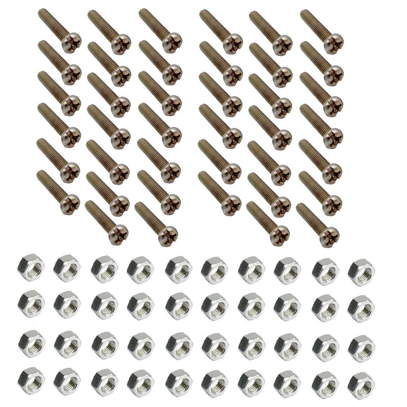 پیچ و مهره  مدل m3 15mm مجموعه 80 عددی